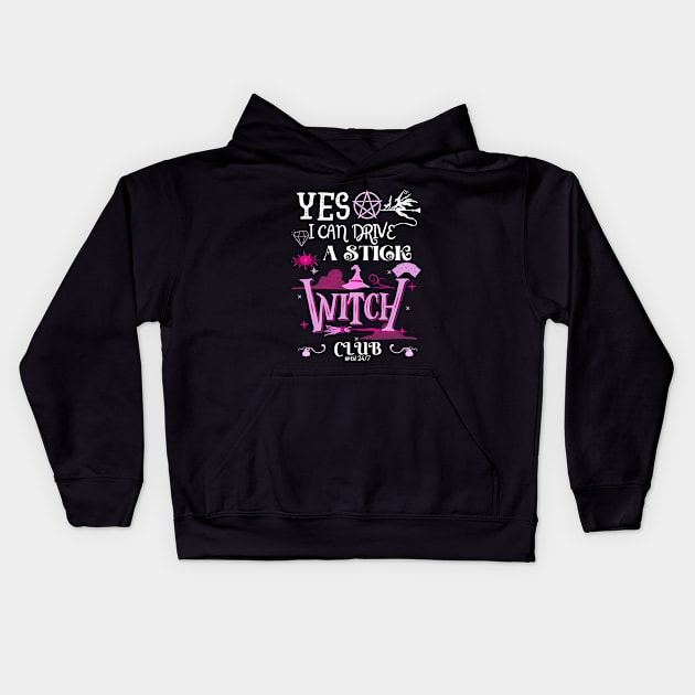 Why Yes, I can Drive A Stick! Kids Hoodie by Myartstor 